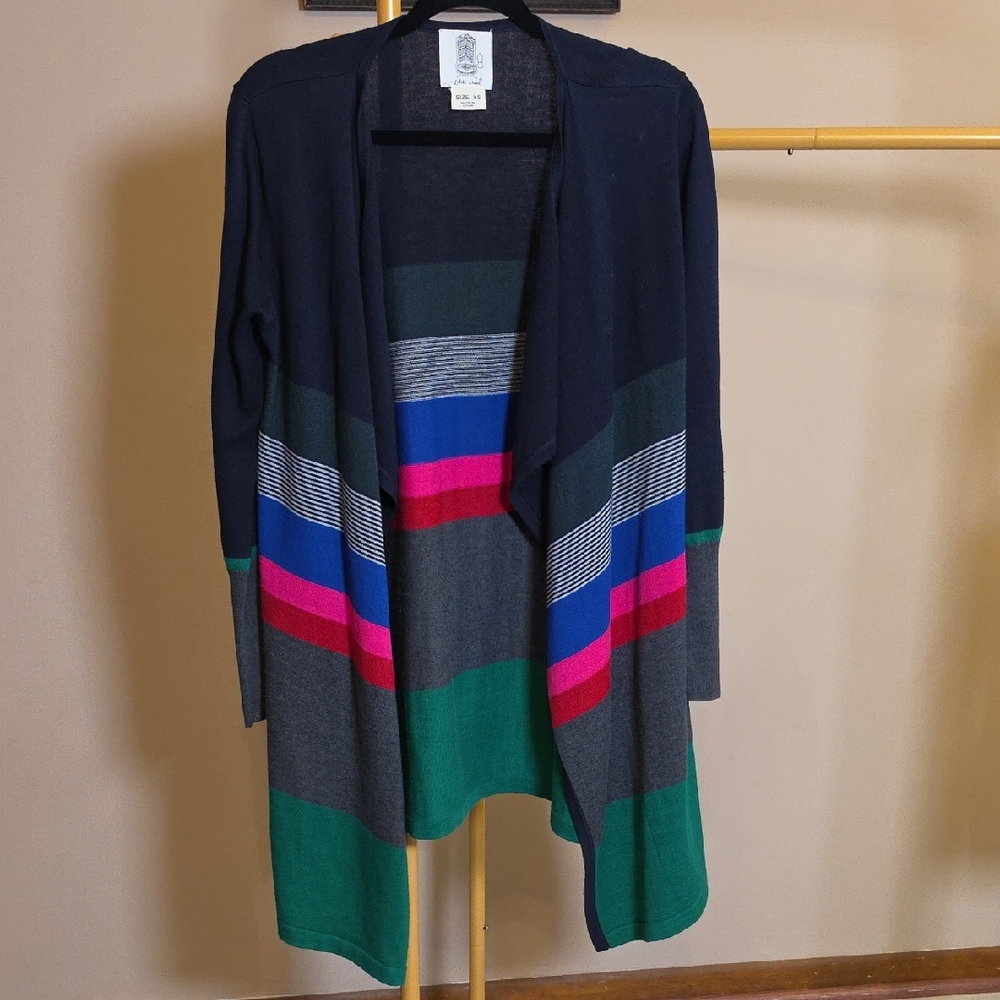 Lili's Closet | Open Front Striped Women's Cardigan Sweater